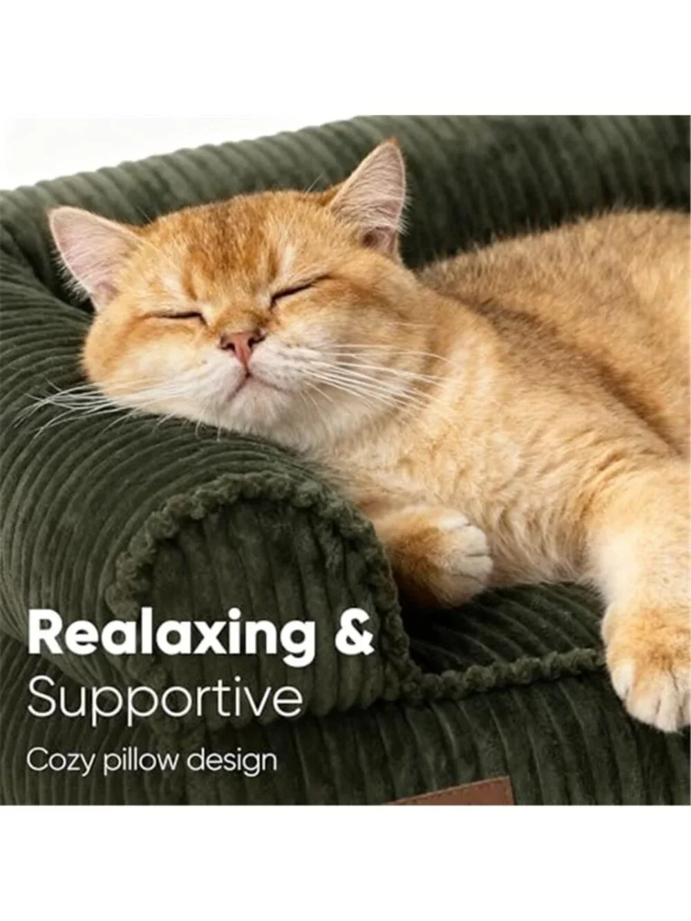 Orthopedic Pet Bed Couch Cat Small Dog Sofa Waterproof Washable Corduroy Bed